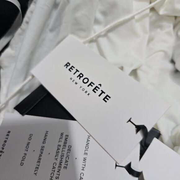 Retrofete Alice Sequin Dress White Sequin Maxi Dress Backless Cross Strap L New - Picture 7 of 12